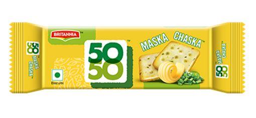 Britannia - 50 50 Maska Chaska Crackers - 62g - Jalpur Millers Online