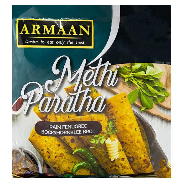 Armaan - Frozen Methi Paratha - (4pcs) - 400g - Jalpur Millers Online