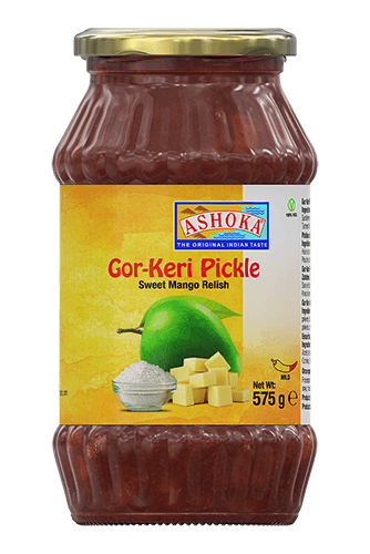 Ashoka - Sweet Mango Pickle - (gor keri - mild) - 575g - Jalpur Millers Online