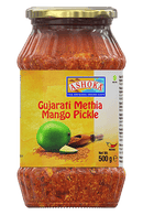 Ashoka - Mango Mixed With Cracked Fenugreek Pickle - (gujarati methia mango pickle - medium) - 500g - Jalpur Millers Online