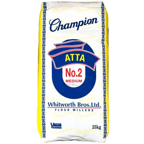 Champion Atta - Medium No2 - 25kg - Jalpur Millers Online