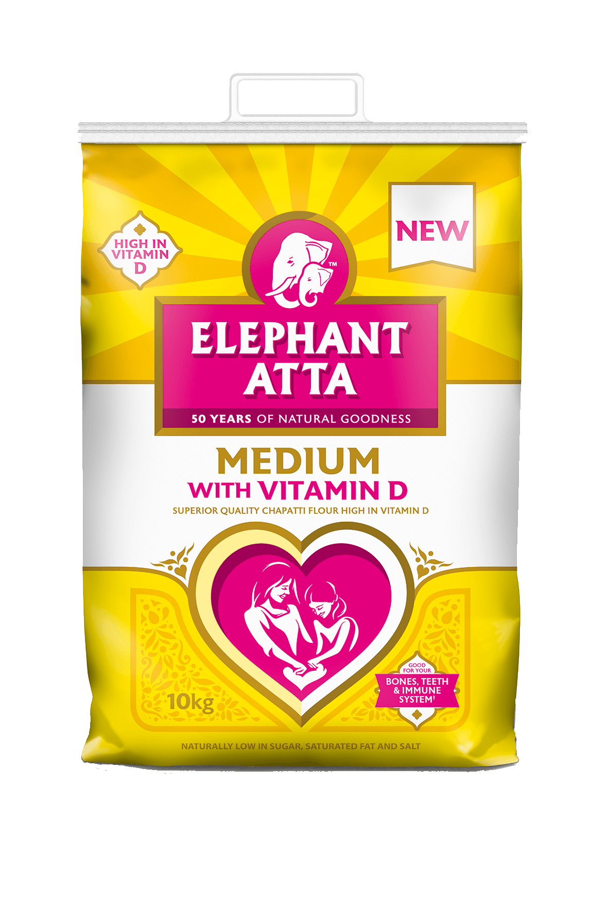Elephant - Medium With Vitamin D - (superior quality chappati flour high in vitamin d) - 10kg - Jalpur Millers Online