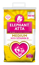 Elephant - Medium With Vitamin D - (superior quality chappati flour high in vitamin d) - 5kg - Jalpur Millers Online