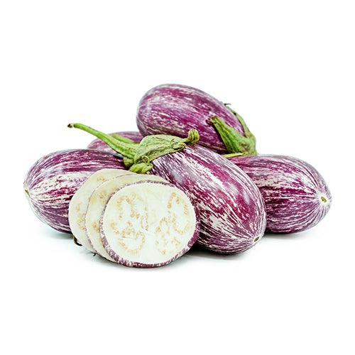 Stripe Aubergine Small - (Eggplant) - Jalpur Millers Online