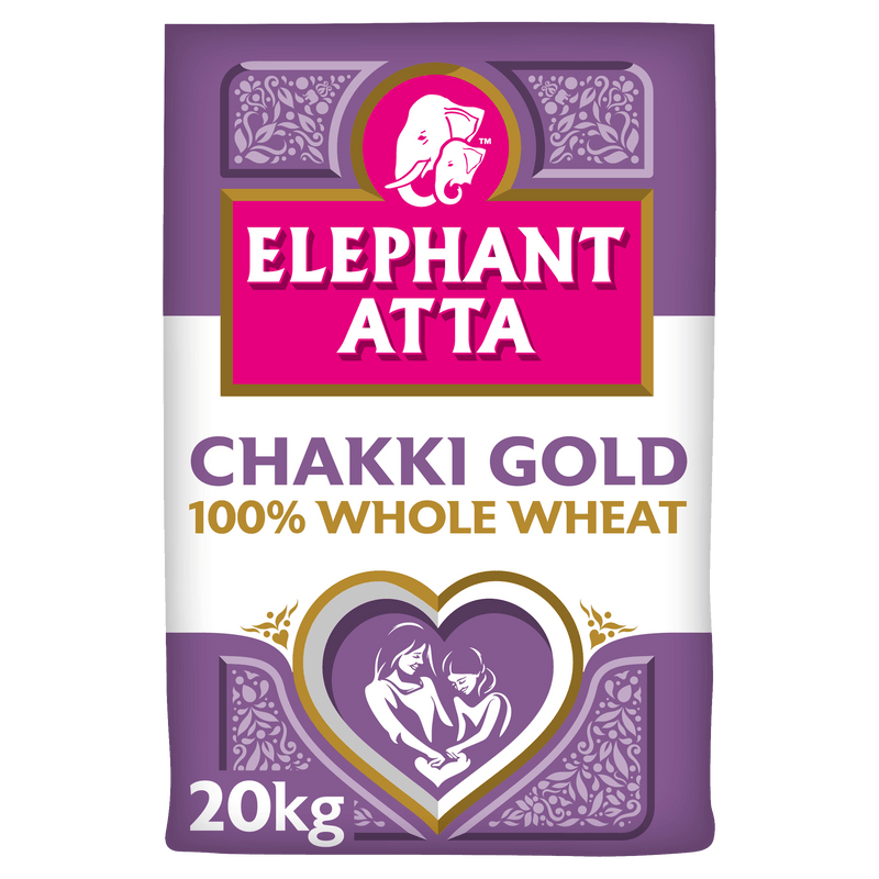 Elephant - Chakki Gold Chapatti Flour - (100% stone ground whole wheat atta) - 20kg - Jalpur Millers Online