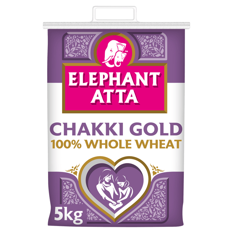 Elephant - Chakki Gold Chapatti Flour - (100% stone ground whole wheat atta) - 5kg - Jalpur Millers Online