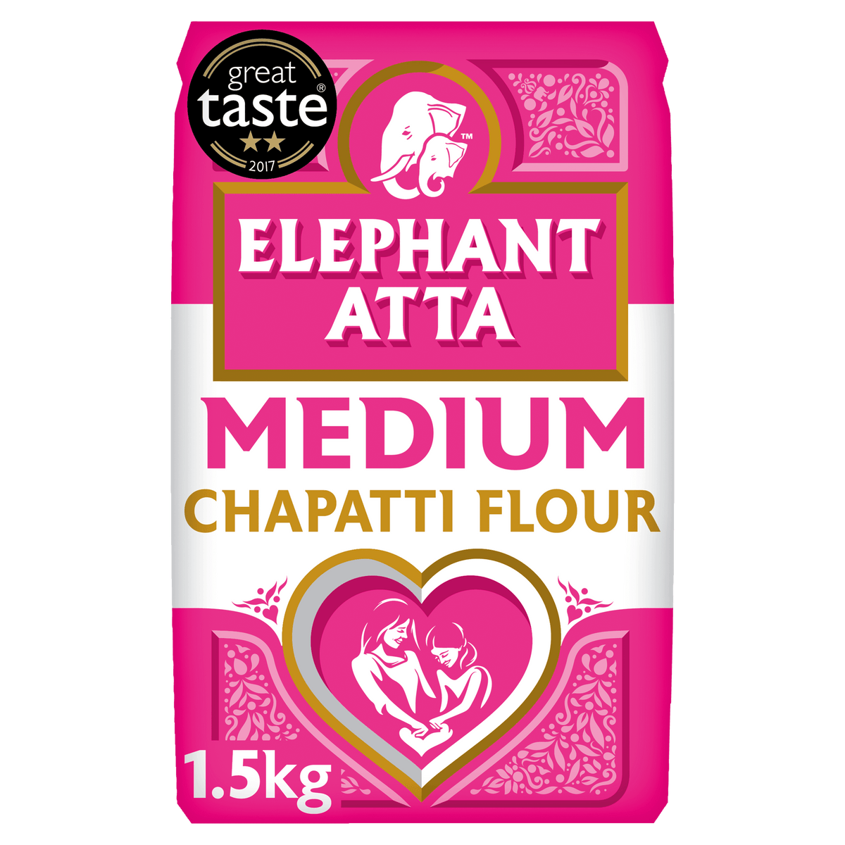 Elephant - Medium Chapatti Flour- (medium atta) - 1.5kg - Jalpur Millers Online