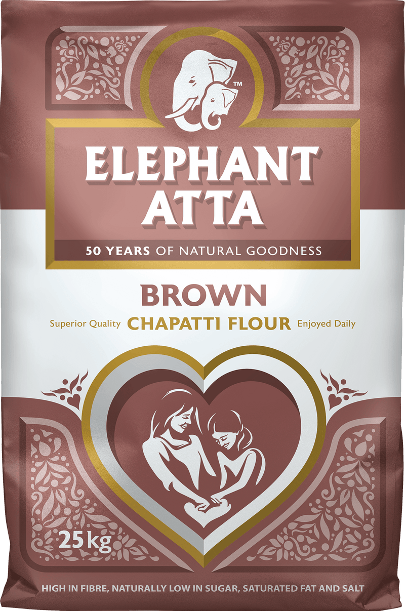 Elephant - Brown Chapatti Flour - (brown atta) - 25kg - Jalpur Millers Online