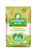 Elephant Atta Medium with Multigrain Flour - 10kg - Jalpur Millers Online