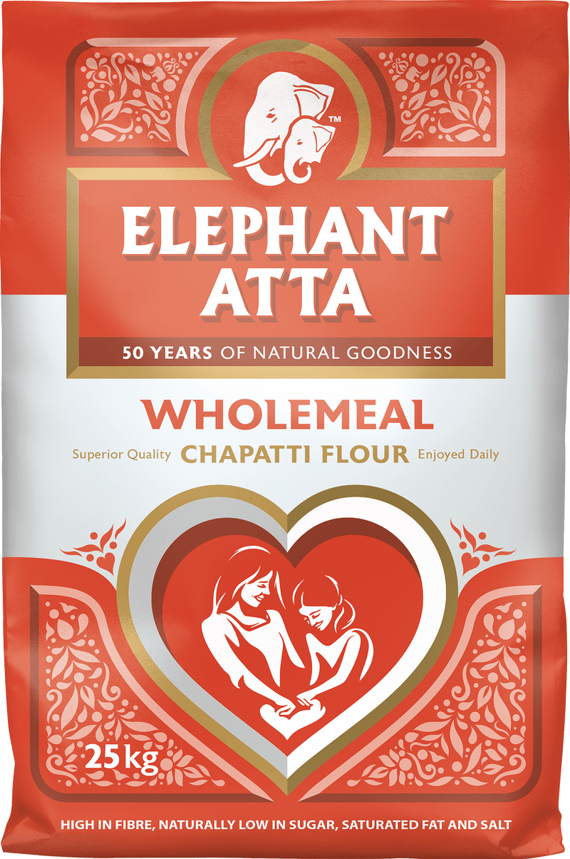 Elephant - Wholemeal Chapatti Flour - (wholemeal atta) - 25kg - Jalpur Millers Online