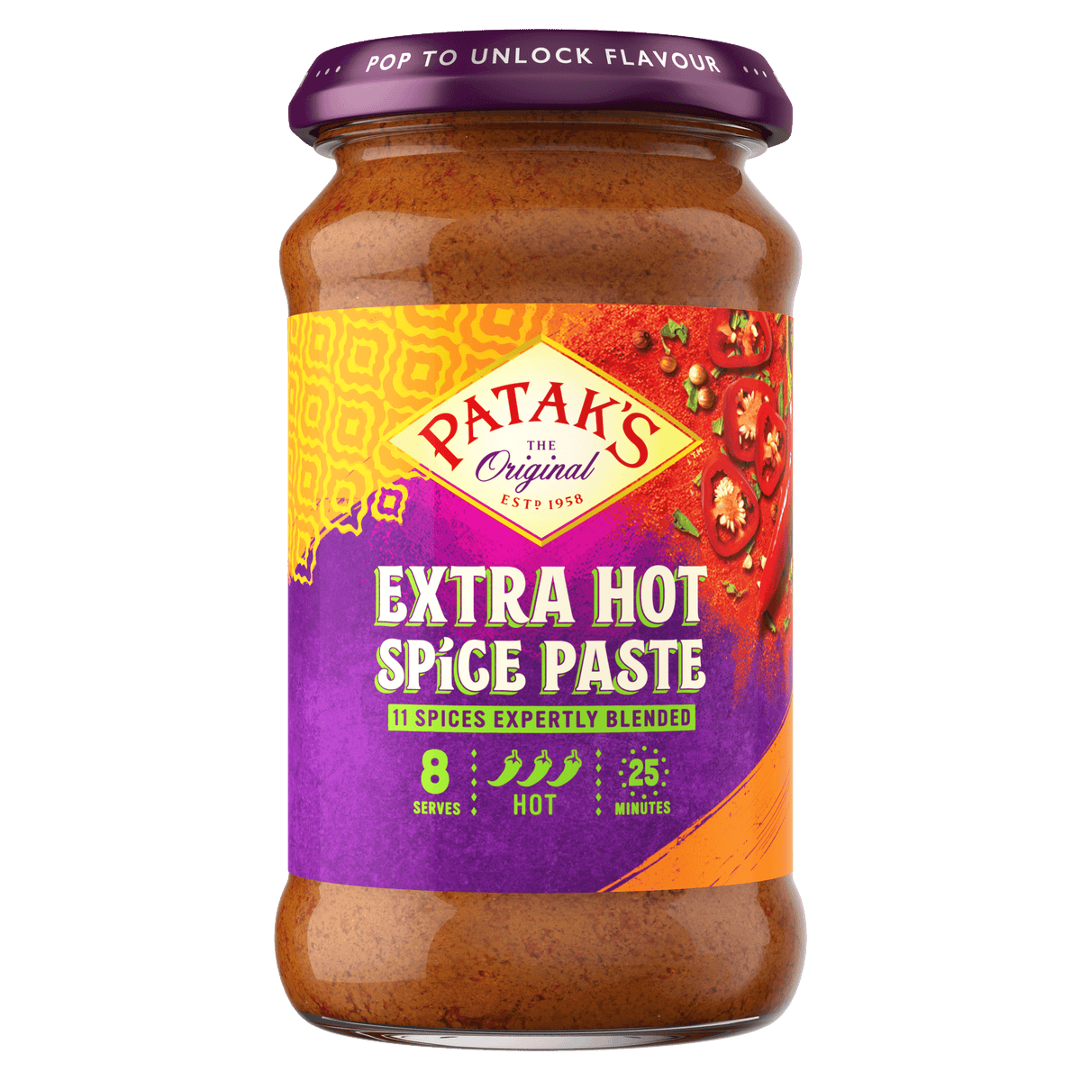 Patak's Extra Hot Curry Paste - 283g - 2 FOR £4.00 - Jalpur Millers Online