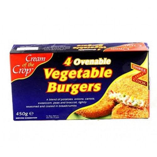 Cream Of The Crop - Frozen Vegetable Burgers - (4pcs) - 450g - Jalpur Millers Online