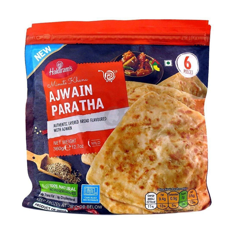 Haldirams - Frozen Ajwain Paratha - (6pcs) - 360g - Jalpur Millers Online