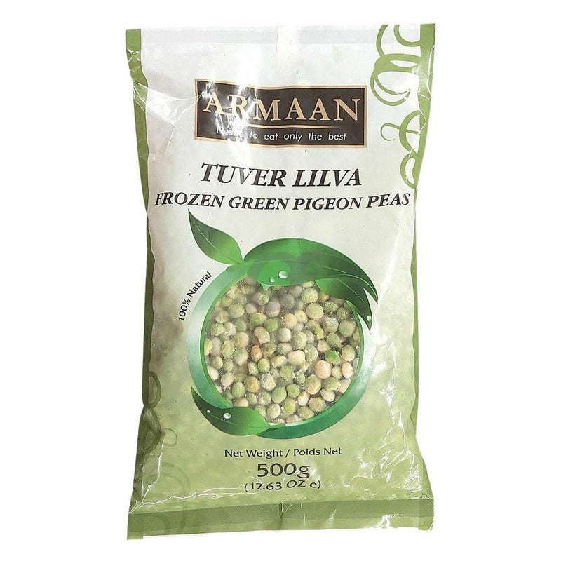Armaan - Frozen Tuver Lilva - (green pigeon peas) - 500g - Jalpur Millers Online