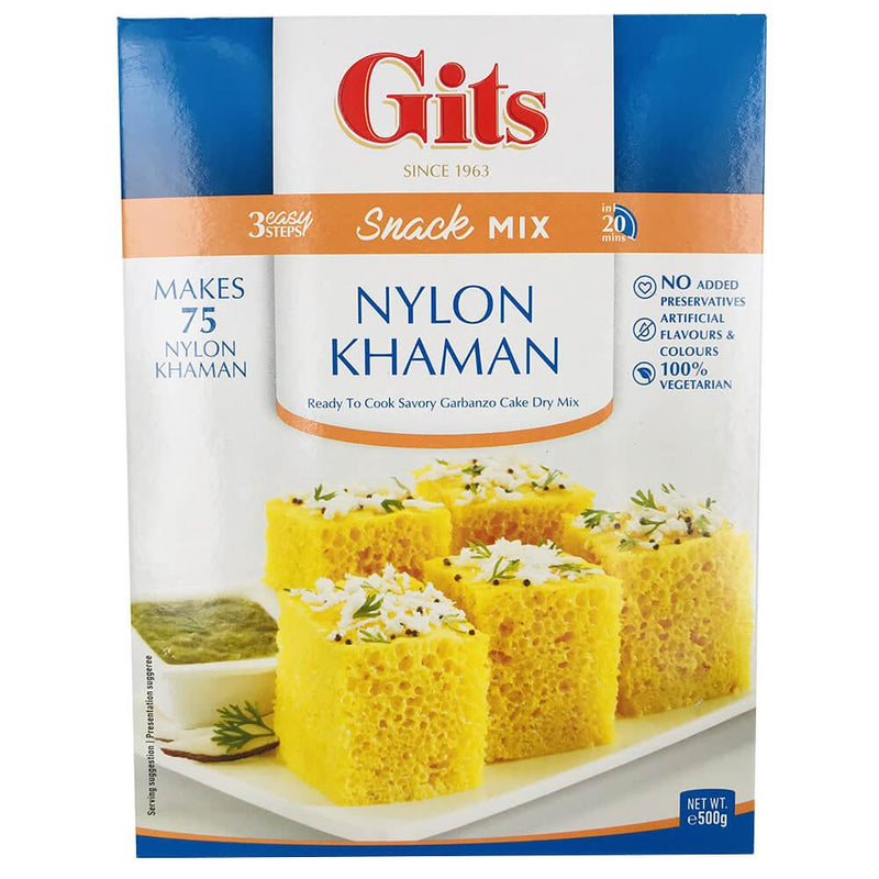 Gits - Nylon Khaman - (ready to cook savoury garbanzo cake dry mix) - 500g - Jalpur Millers Online