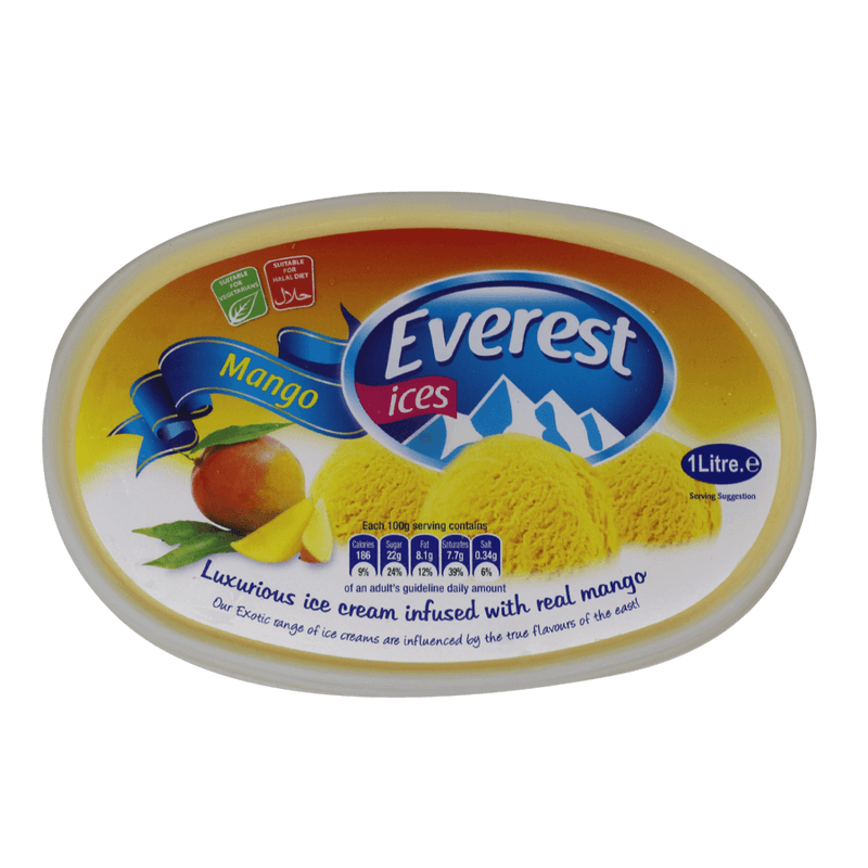 Everest - Frozen Mango Flavour Ice Cream - 1ltr - Jalpur Millers Online