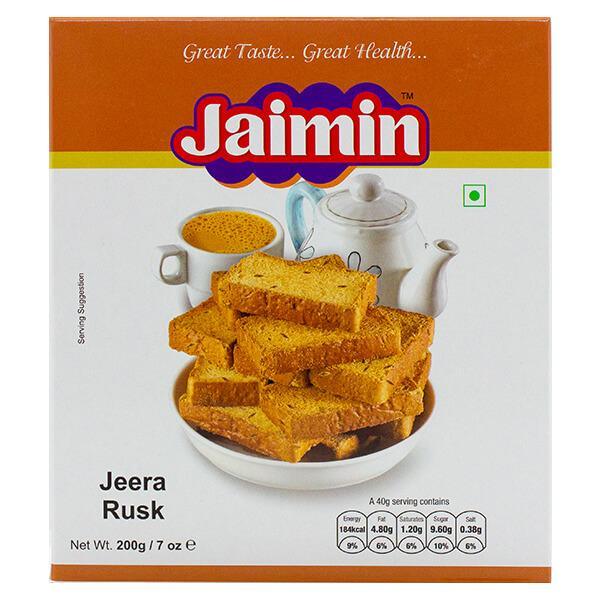 Jaimin - Jeera Rusk - 200g - Jalpur Millers Online