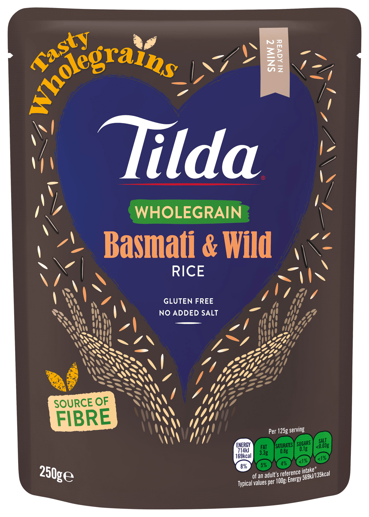 Tilda Steamed Basmati Whole Grain & Wild - 250g - Jalpur Millers Online