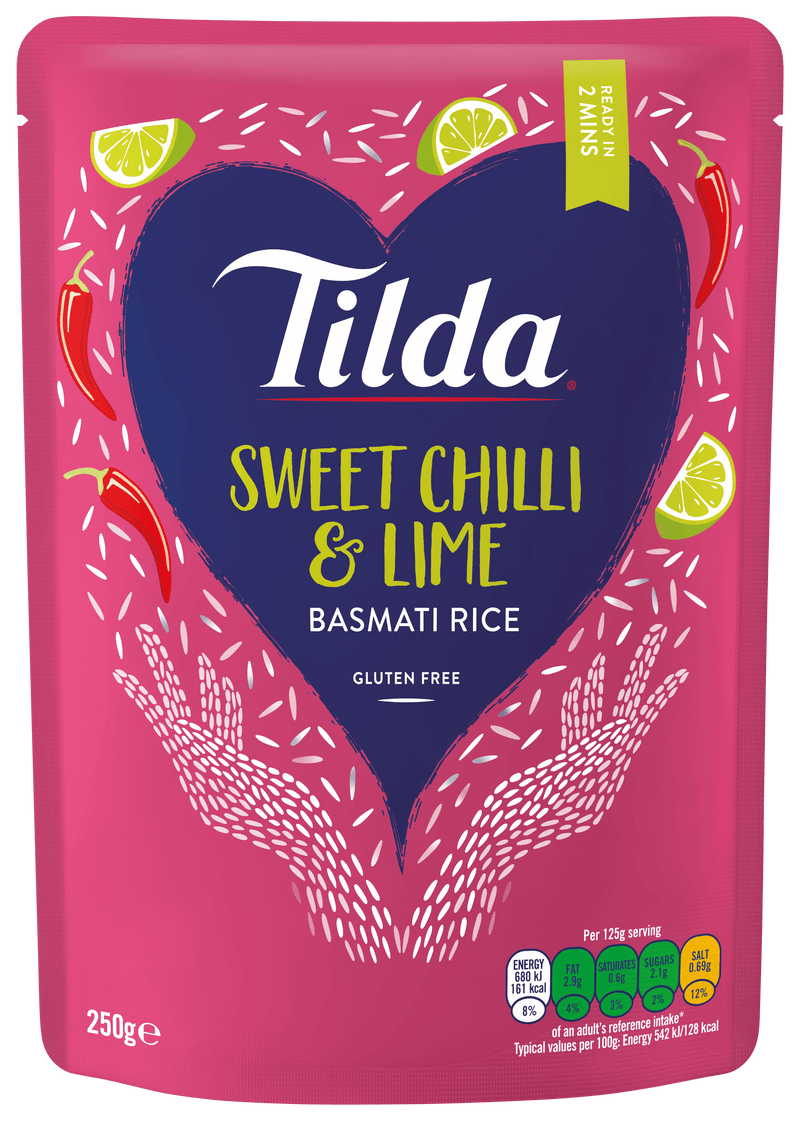 Tilda Steamed Basmati Sweet Chilli & Lime - 250g - Jalpur Millers Online