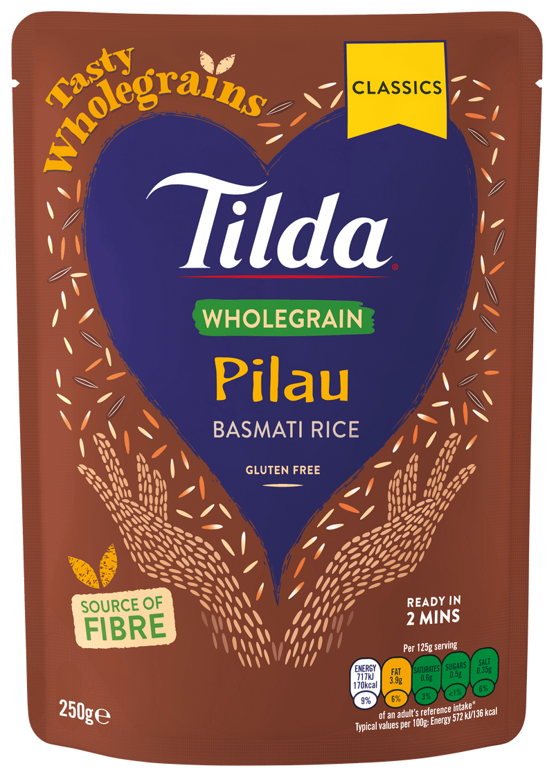 Tilda Steamed Basmati Wholegrain Pilau Rice - 250g - Jalpur Millers Online