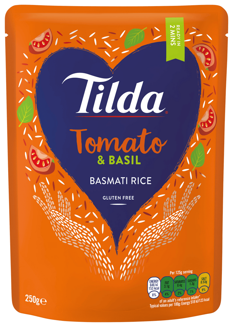 Tilda Steamed Basmati Sundried Tomato Rice - 250g - Jalpur Millers Online