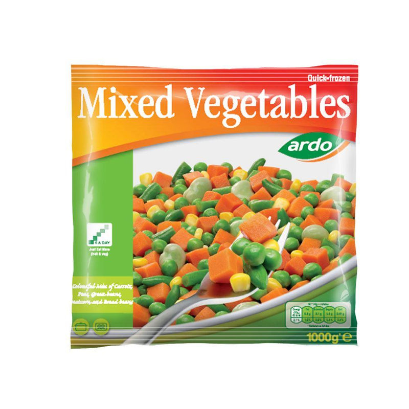Ardo - Frozen Mixed Vegetables - 1kg - Jalpur Millers Online