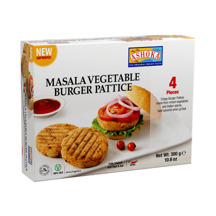 Ashoka - Frozen Masala Vegetable Burger Pattice - (4pcs) - 300g - Jalpur Millers Online