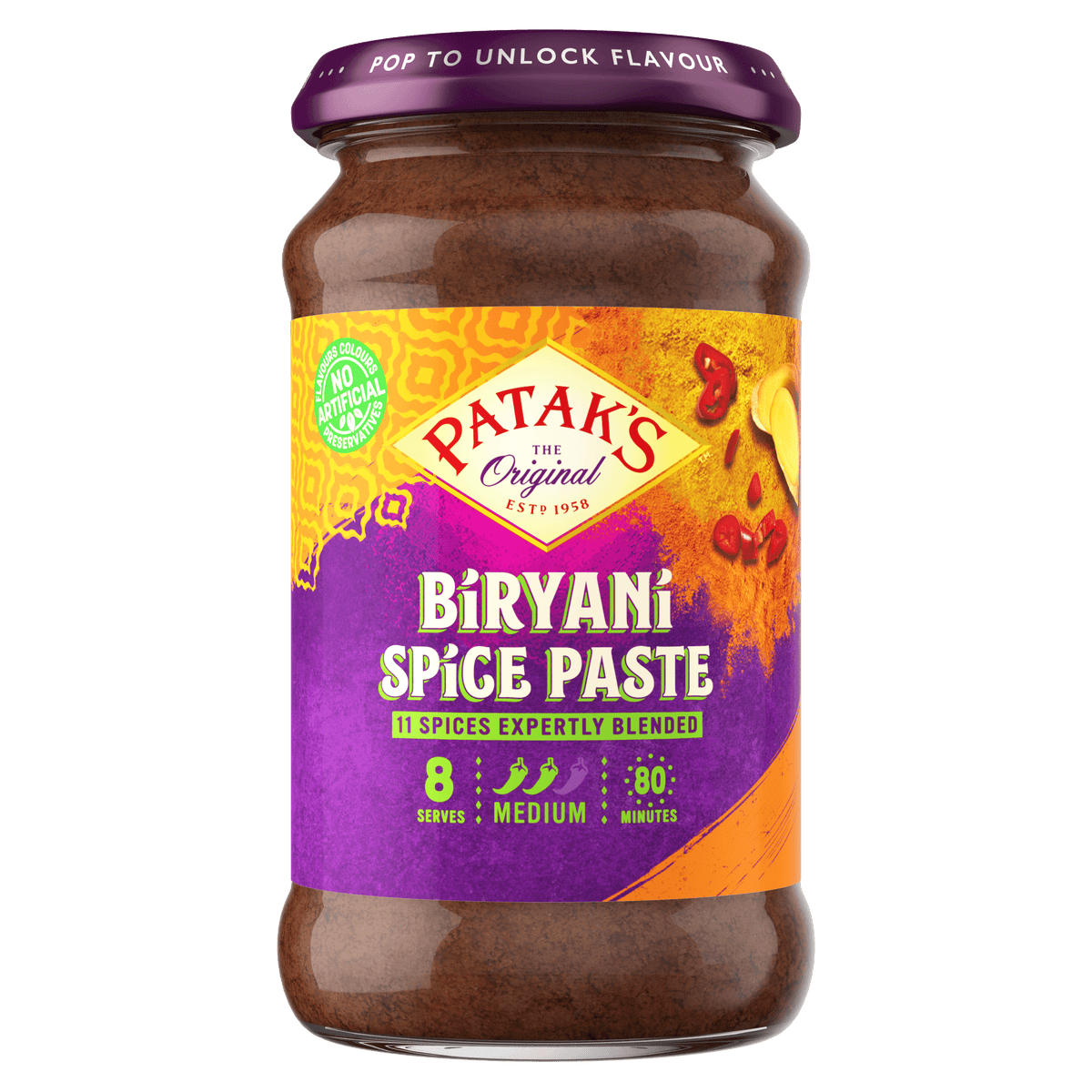 Patak's Biryani Paste - 283g - 2 FOR £4.00 - Jalpur Millers Online