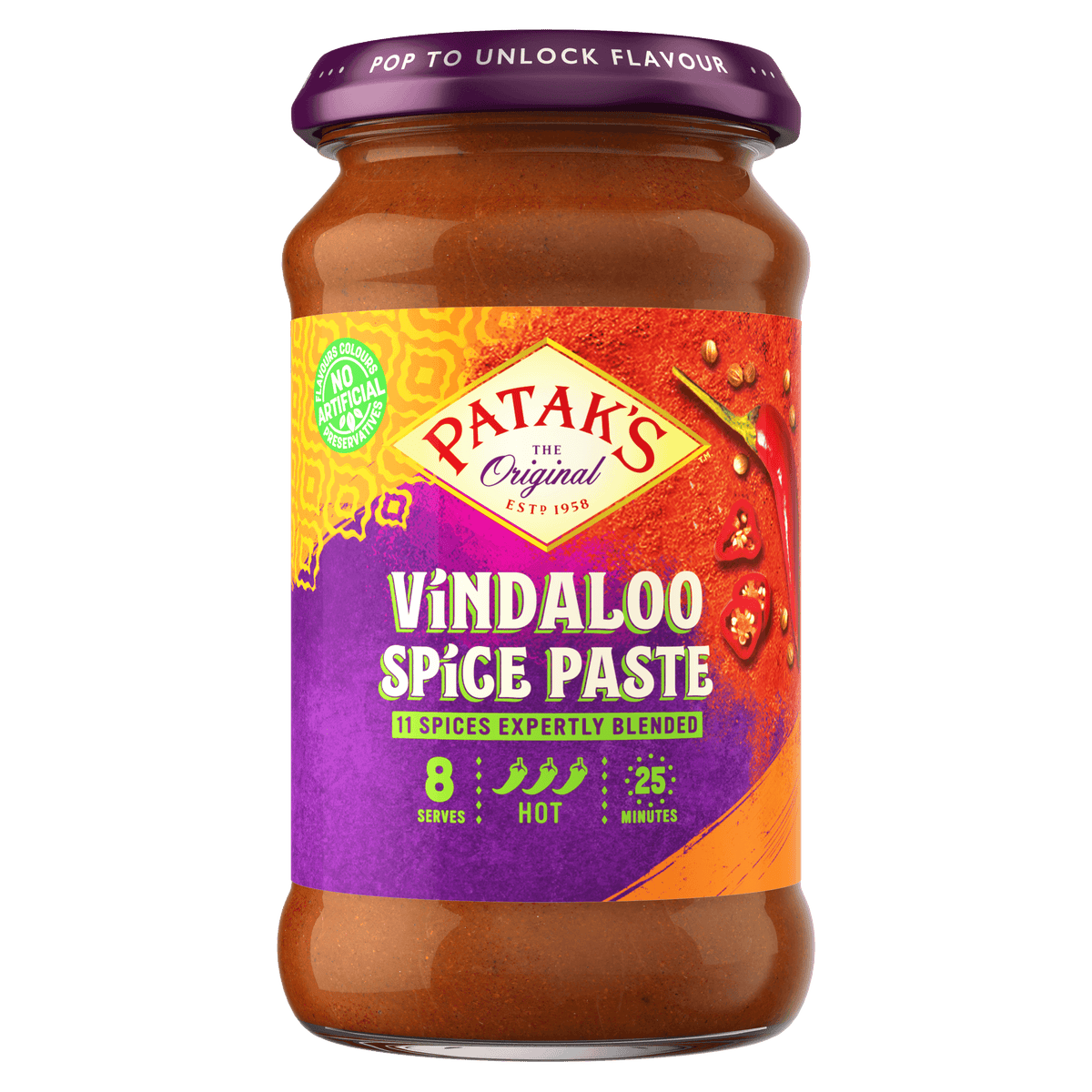 Patak's Vindaloo Paste - 283g - 2 FOR £4.00 - Jalpur Millers Online