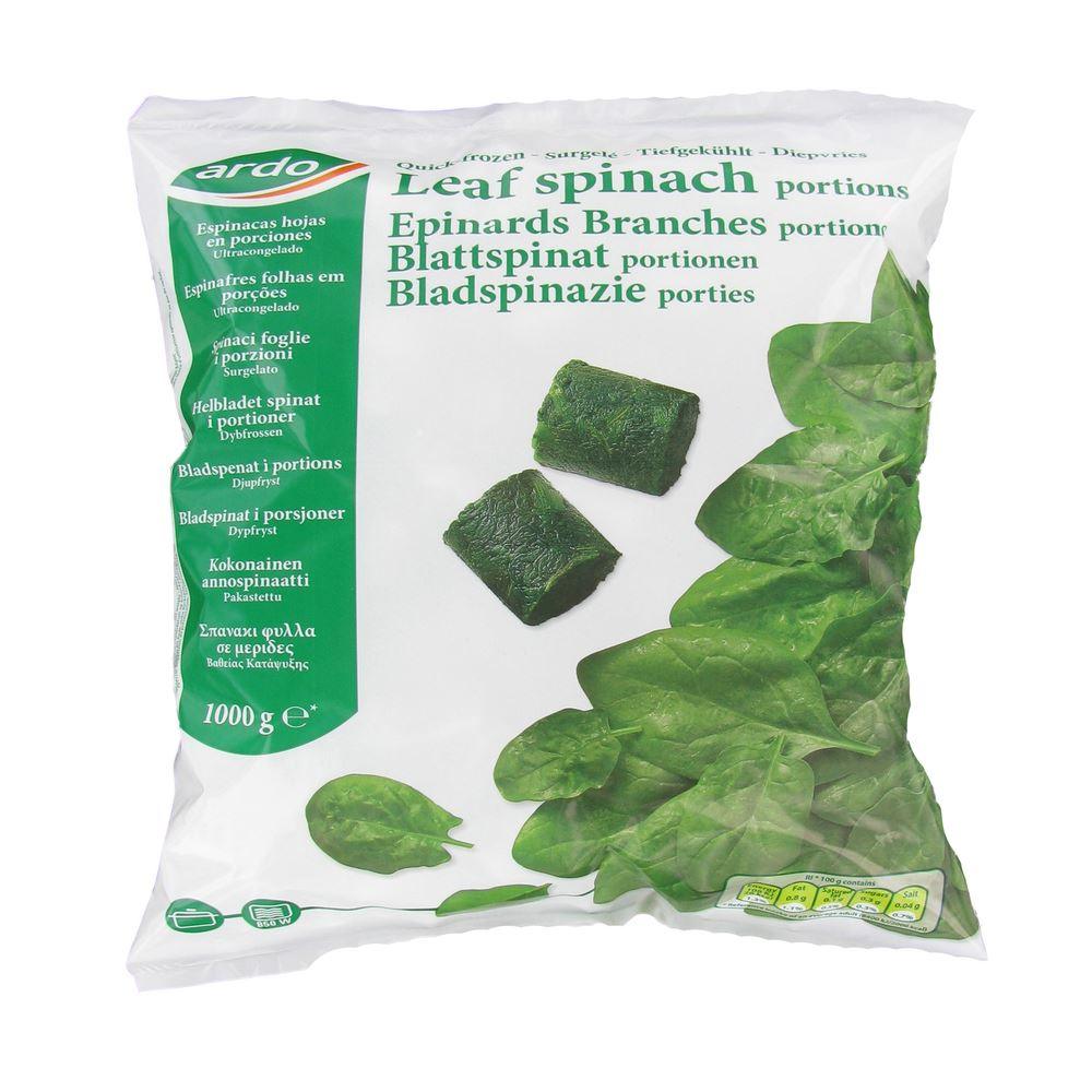 Ardo - Frozen Chopped Spinach - 1kg