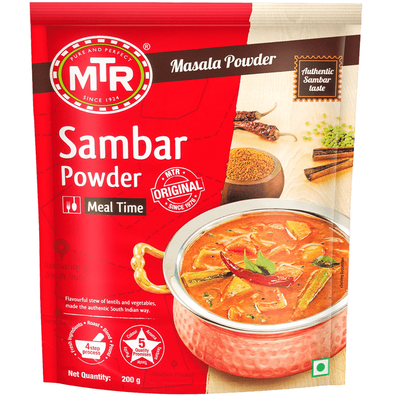 MTR - Sambhar Powder - (spice mix for sambhar)  - 200g - Jalpur Millers Online