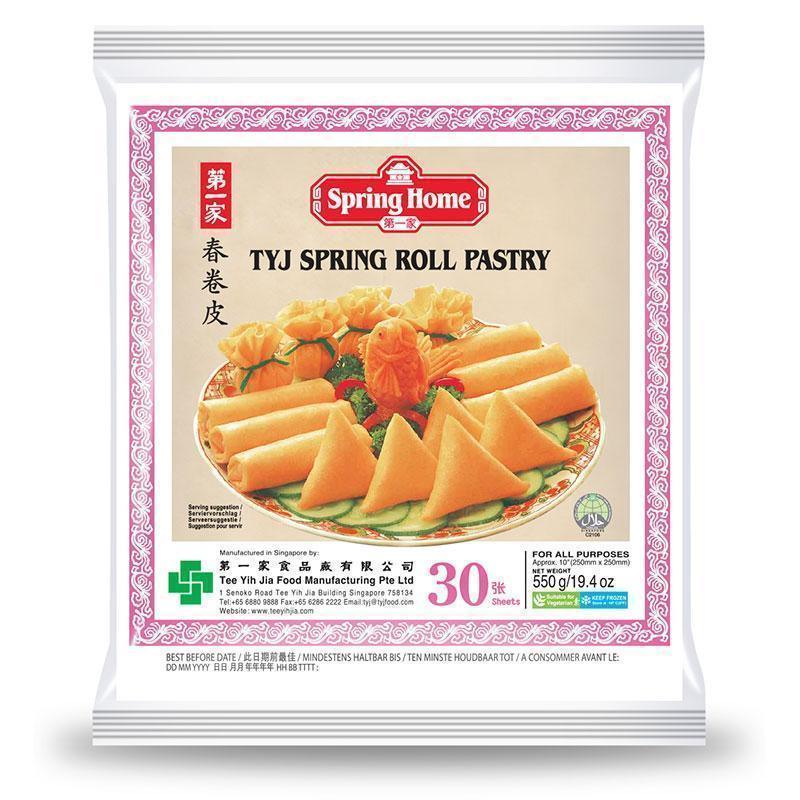 TYJ - Frozen Spring Roll Pastry - 10 x 10 Inches - (30s) - 550g - Jalpur Millers Online