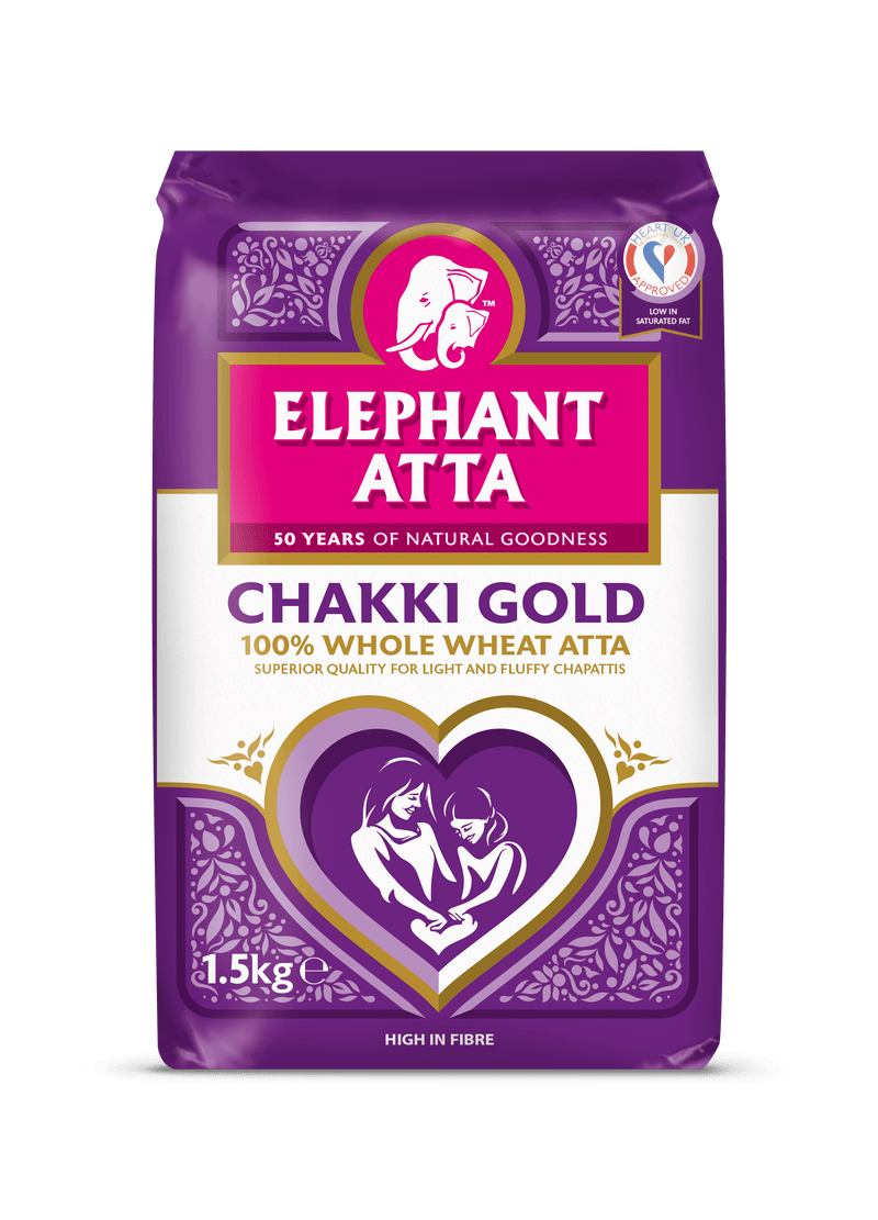 Elephant - Chakki Gold Chapatti Flour - (100% stone ground whole wheat atta) - 1.5kg - Jalpur Millers Online