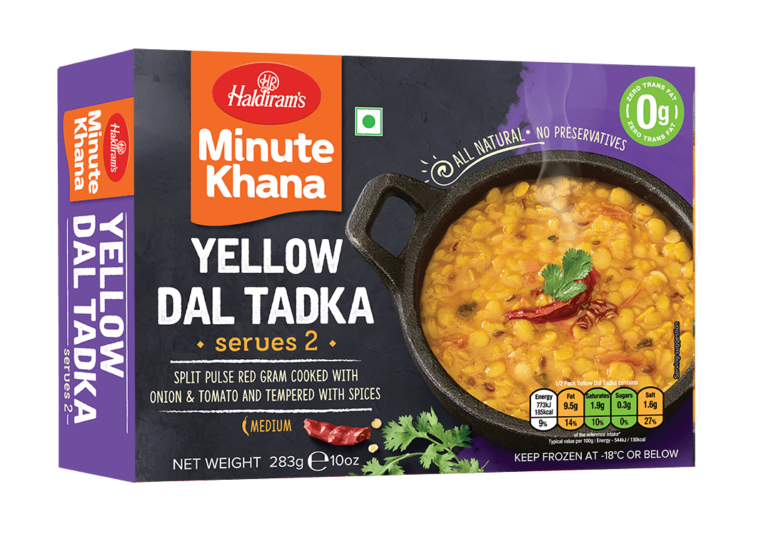 Haldirams - Frozen Yellow Dal Tadka - (serves 2) - 283g - Jalpur Millers Online
