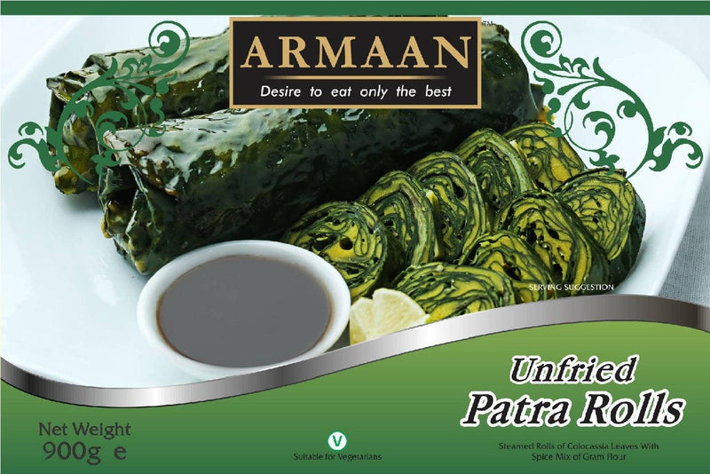 Armaan - Frozen Unfried Patra Rolls - 900g - Jalpur Millers Online