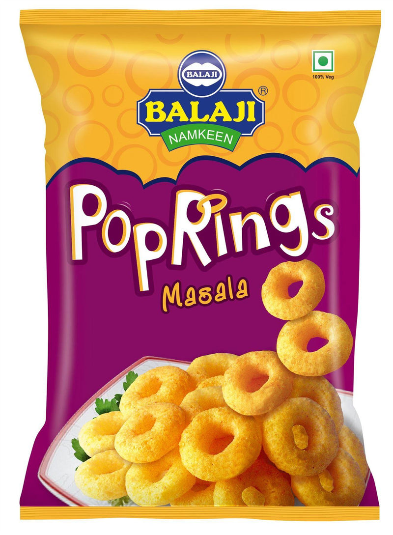 Balaji Pop Rings - Masala - (corn puff ring masala flavour) - 65g - Jalpur Millers Online