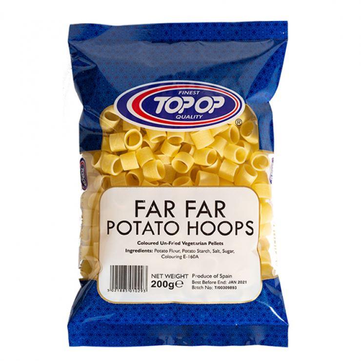 Top-Op - Potato Hoops (coloured un-fried vegetarian pellets) - 200g - Jalpur Millers Online