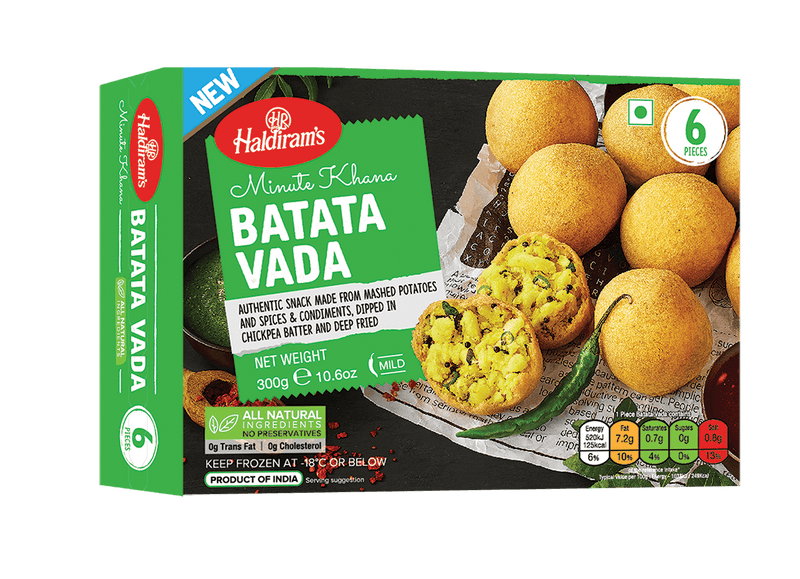 Haldirams - Frozen Batata Vada - (6pcs) - 300g - Jalpur Millers Online