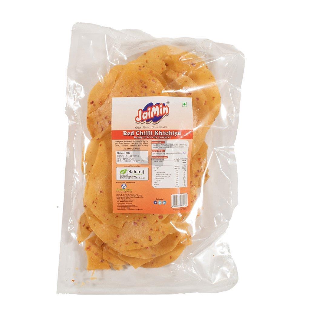 Jaimin Red chilli khichiya - 200g - Jalpur Millers Online