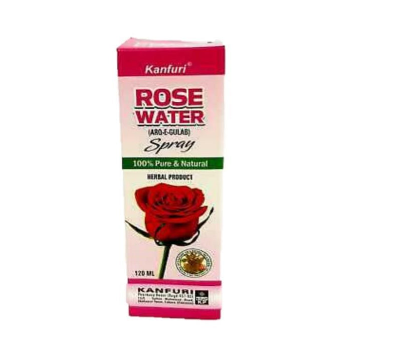 Kanfuri Rose Water Spray (100% Pure & Natural) -  120ml - Jalpur Millers Online
