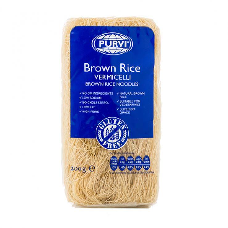 Purvi - Brown Rice Vermicelli Noodles (gluten free) - 200g - Jalpur Millers Online