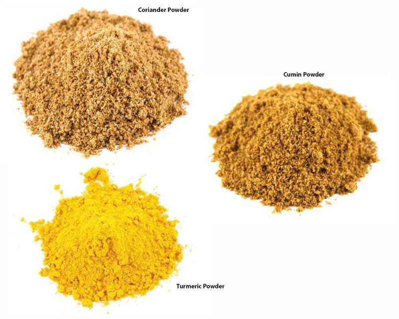 Jalpur Millers Spice Combo Pack - Coriander Powder 200g - Cumin Powder 200g - Turmeric Powder 200g (3 Pack) - Jalpur Millers Online