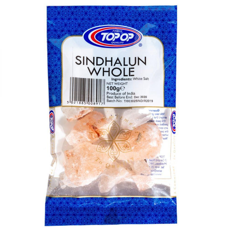 Top Op - Whole White Salt - (sindhalun whole salt) - 100g - Jalpur Millers Online