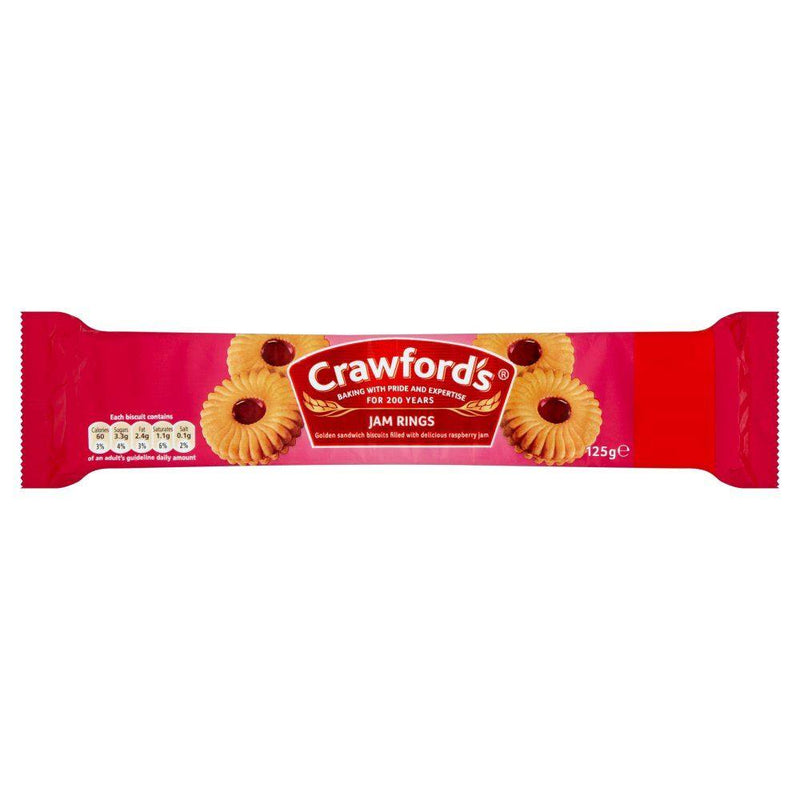 Crawfords Jam Rings - 125g - Jalpur Millers Online