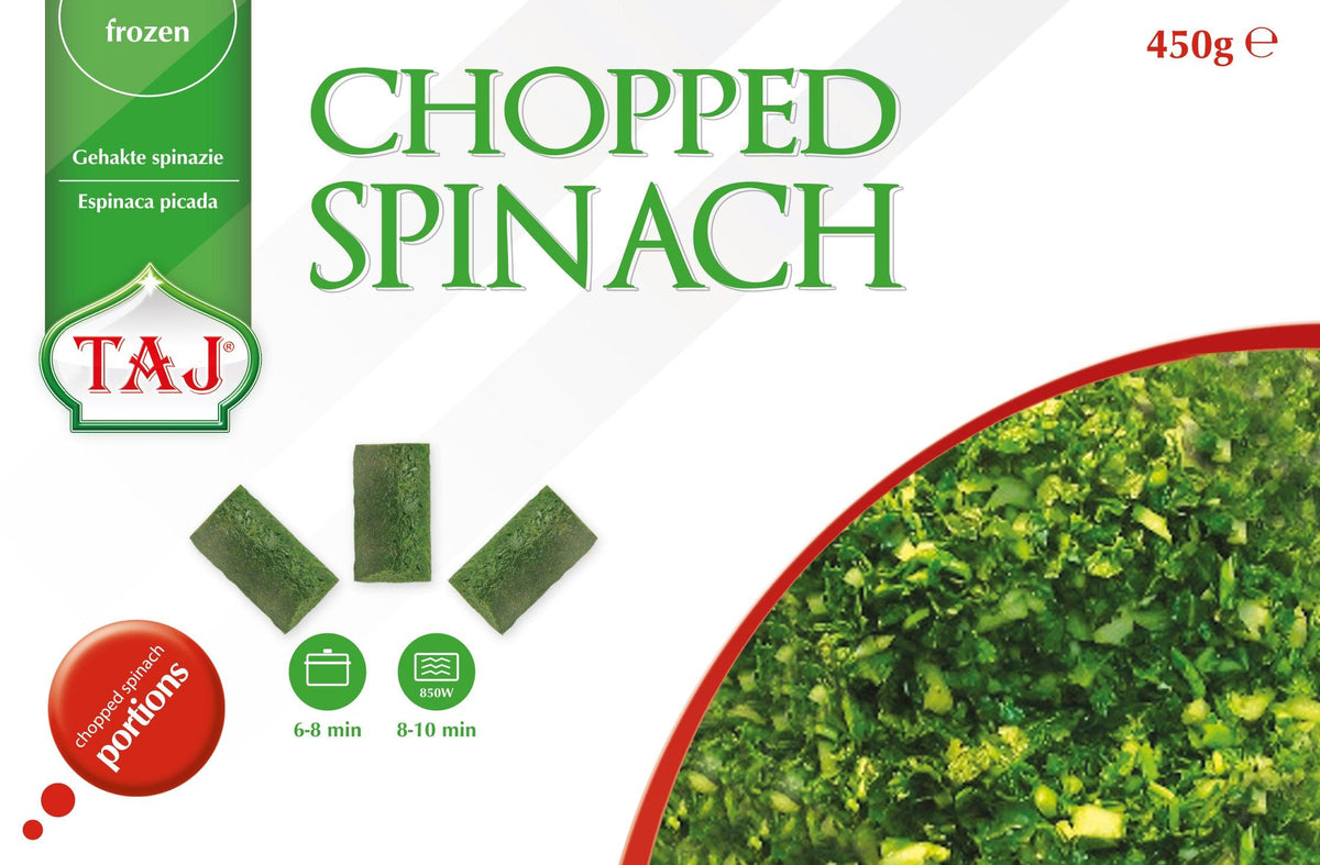 Taj - Frozen Chopped Spinach - 450g - Jalpur Millers Online