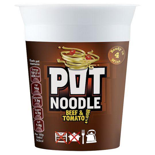 Pot Noodle Beef & Tomato Flavour - 90g - Jalpur Millers Online