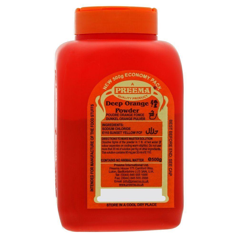 Preema Deep Orange Food Colour - 500g - Jalpur Millers Online