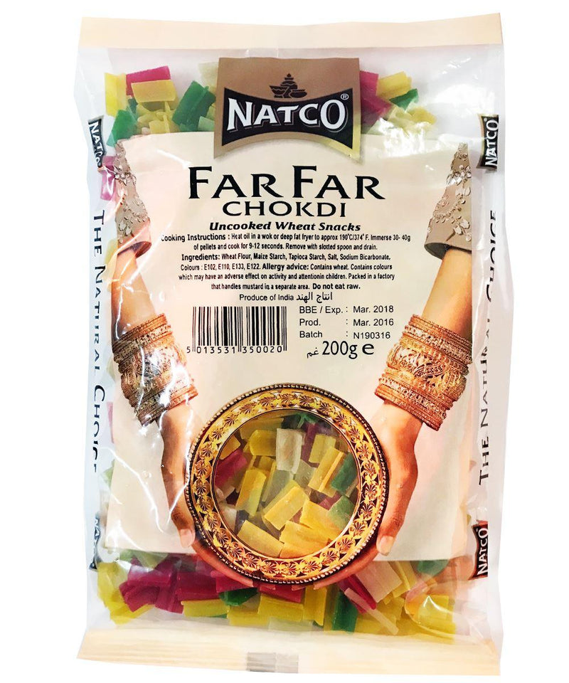 Natco - Far Far Chokdi (Uncooked Wheat Snacks) - 200g - Jalpur Millers Online