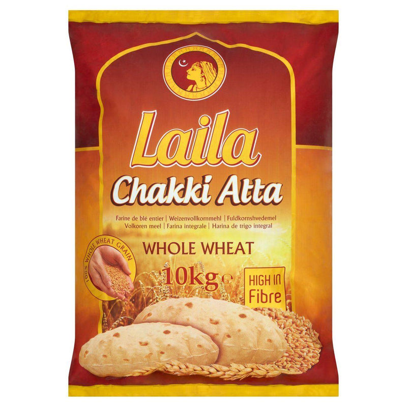 Laila  - Chakki Atta - (whole wheat flour) - 5kg - Jalpur Millers Online
