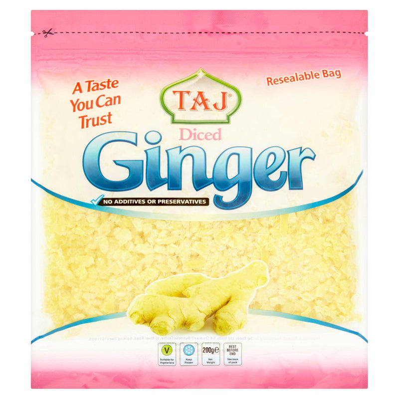 Taj - Frozen Diced Ginger - 200g - Jalpur Millers Online